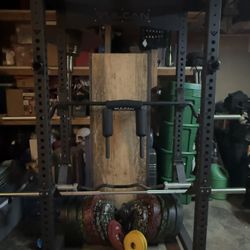  VULCAN SQUAT RACK AND WEIGHTS BARS AND ACCESSORIES 