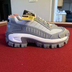 CAT Caterpillar “Invader” Steel Toe Work Boots - Glacier Gray. Womens Size 7 & 8 NWT