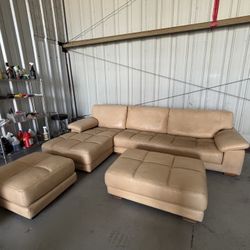 High-en Sofa French Brand Duvivier Leather 