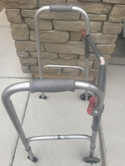 Drive Button Folding Walker with Wheels