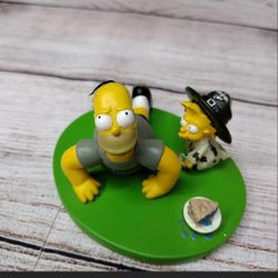 2004 The Simpsons "SEMPER PIE" Statue Hamilton Collection Misadventures of Homer