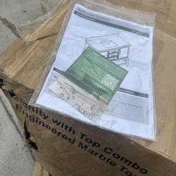 New bathroom vanity with top