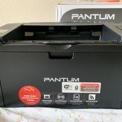 Wire And Wireless Black And White Printer