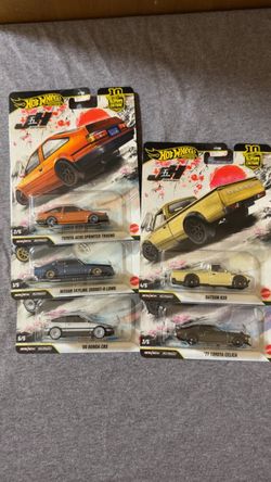 Hot Wheels Car Culture Japan Historics 5-Car Set 1:64 Diecast Unopened