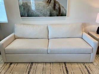 White brand new couch never used