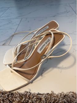 Steve Madden white heels