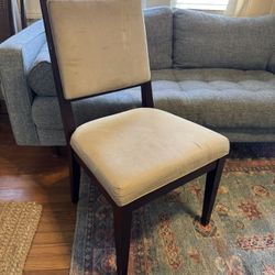 Beige Suede Chair 
