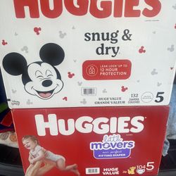 Huggies Size 5 -$37 Each Box 