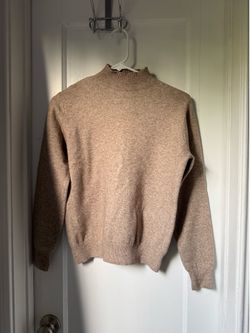 Beige/tan mock neck sweater