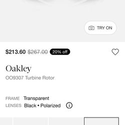 Brand New Oakley Turbine Rotor Polaraized 