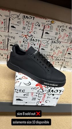 Dolce & Gabbana Black Low-Top Sneakers