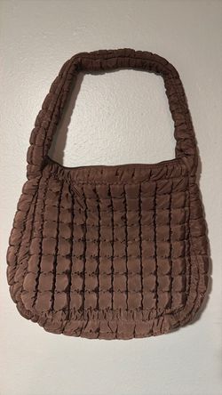 Brown bubble shoulder bag
