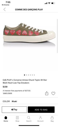 CDG CONVERSE size 9