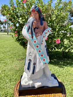 Old Native American Mini Statue