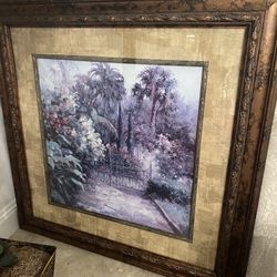 Large 50x50 Framed Wall Art – Excellent Condition