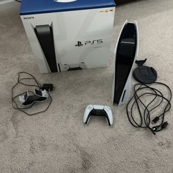 PS5 Disc Drive with Charging Stand - less than 1 hour played on it