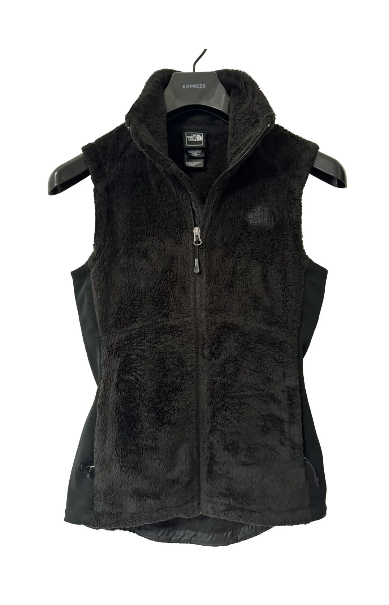 The NORTH FACE Furry Fleece Vest Women's Small Black EXCELLENT Condition