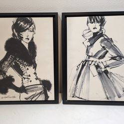 Anne Tavoletti Fashion Prints Set Of Two