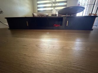 Black floating shelf
