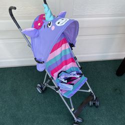 BRAND NEW IN BOX UNICORN COMFORT HEIGHT TODDLER STROLLER WITH CANOPY