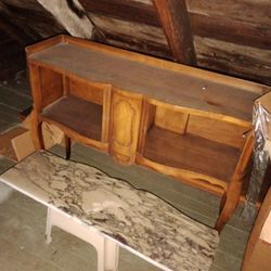 Antique Stand With Granite Top