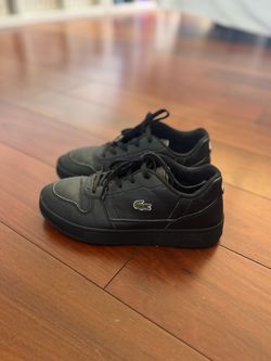 Lacoste Black Low-Top Sneakers for Kids – Gently Used size 2 USA