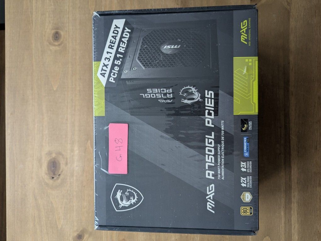 MSI 750 Watts Power Supply