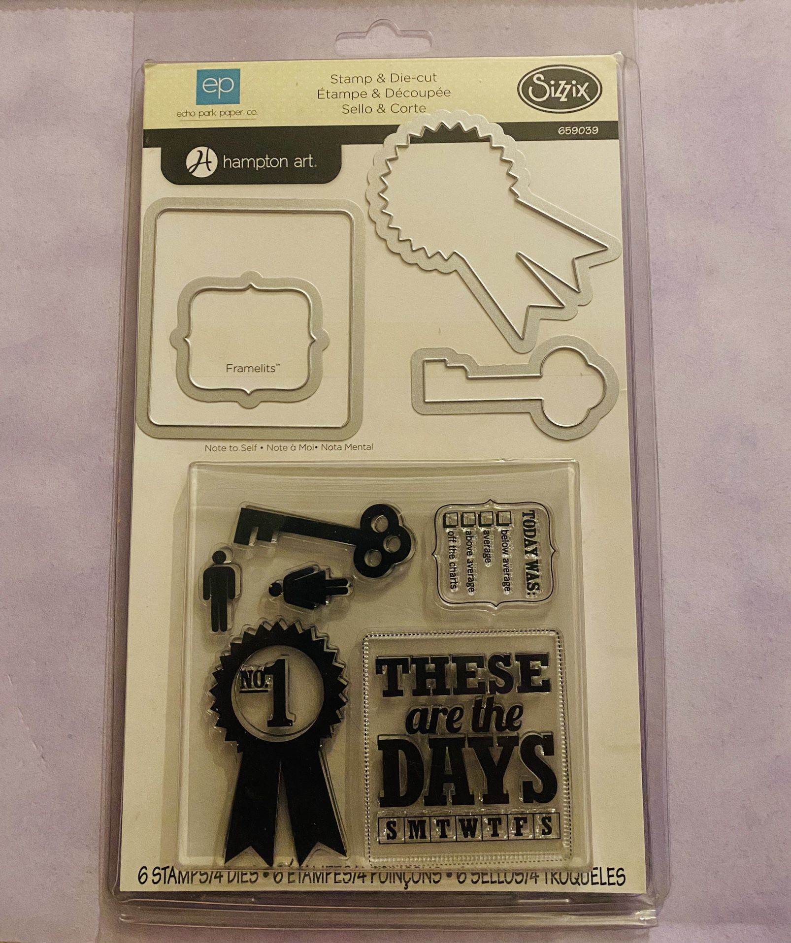 Sizzix Note to Self 10pc Stamp & Die