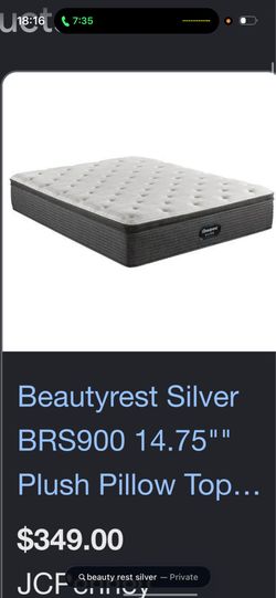 Bed Beauty Rest Silver
