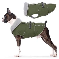 Large Dog Cost W/Reflective Fleece Vest. Brand New! See All Pics!