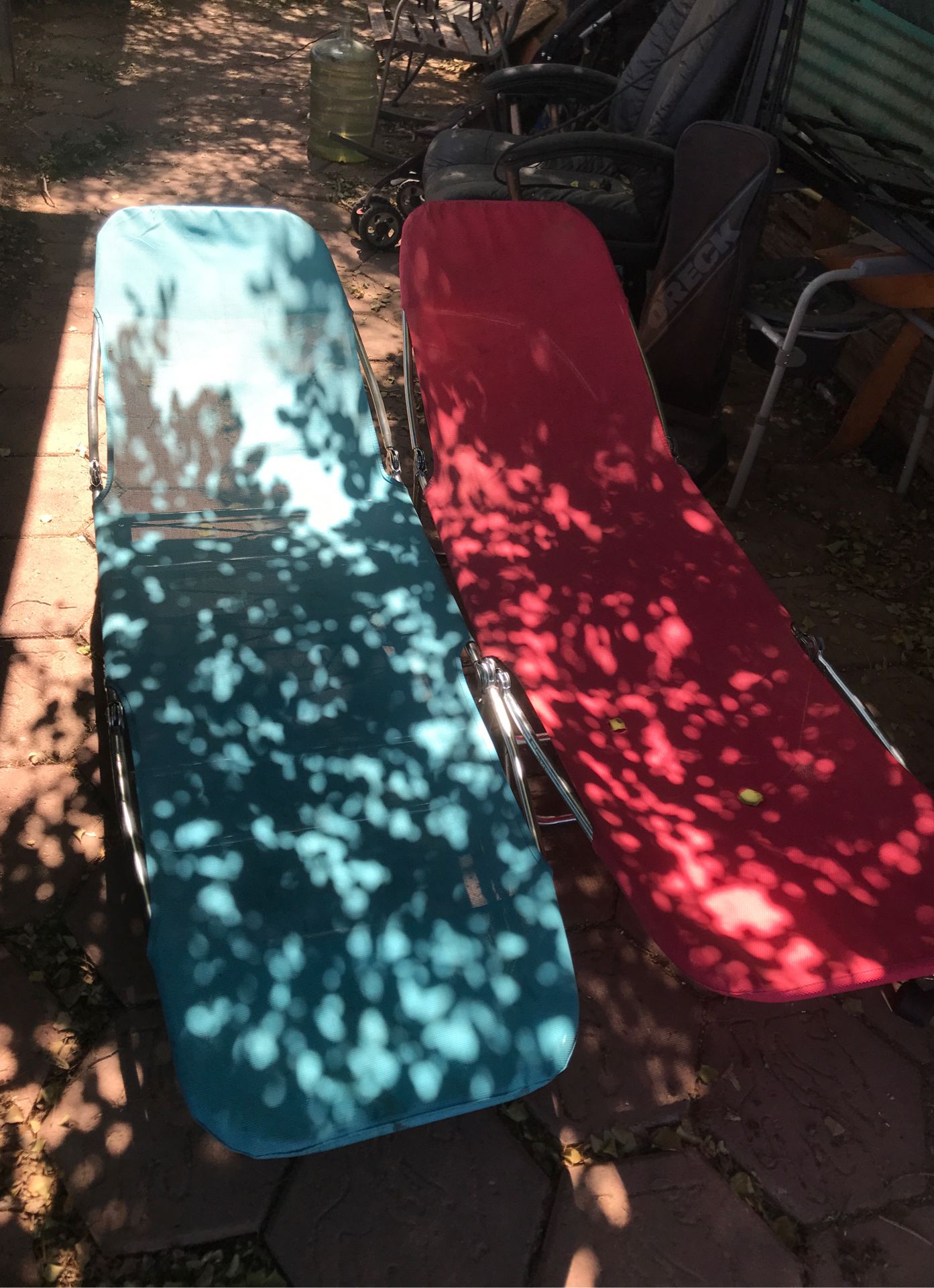 Two camping cots