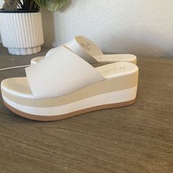 Selling These Brand New  white Wedge Shoes! 