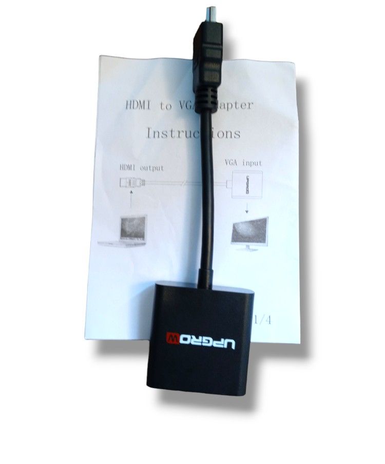 UpGrow HDMI to VGA Adapter HDMI Male to VGA Female Converter Support Computer