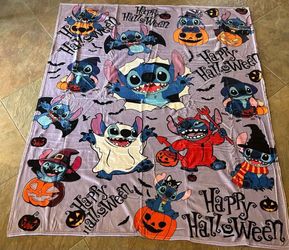 New Stitch Halloween Blanket. Very Soft. LILO & Stitch. Purple