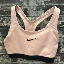 Nike Dri-FIT Sports Bra – Women’s Small – Light Pink/Black – Great Condition