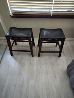 Barstools two saddle seat style