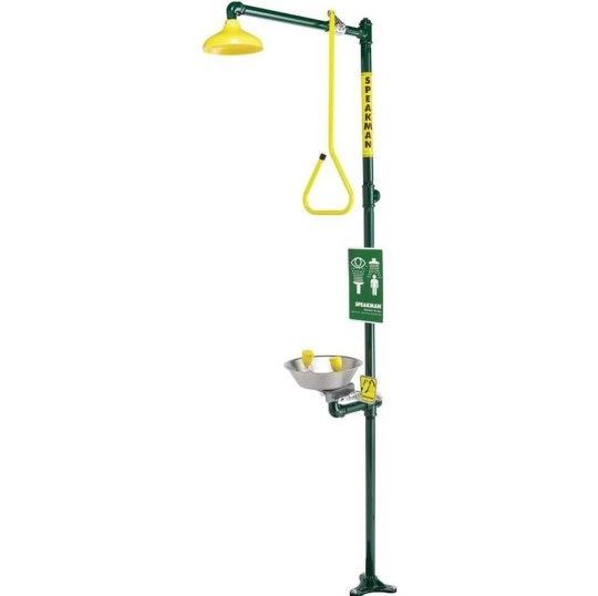 Speakman SE-693 Traditional Emergency Eyewash & Shower Essential Safety Station