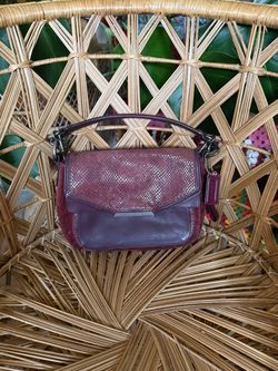 Burgundy coach purse