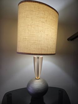 Modern table and lamp