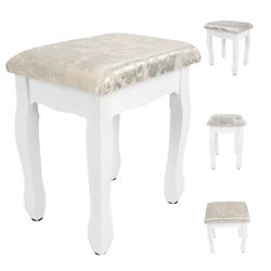 🌼Weekly deal !New Soft Cushion Padded Dressing Table Stool Bedroom Make-Up Vanity Chair Piano Seat ( reseda ca)
