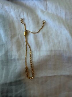 Gold and diamond bracelet