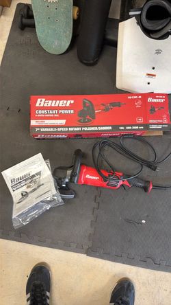 Bauer 7” Variable speed rotary polisher/sander New