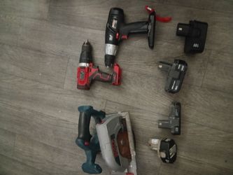 Random cordless power tools and batteries
