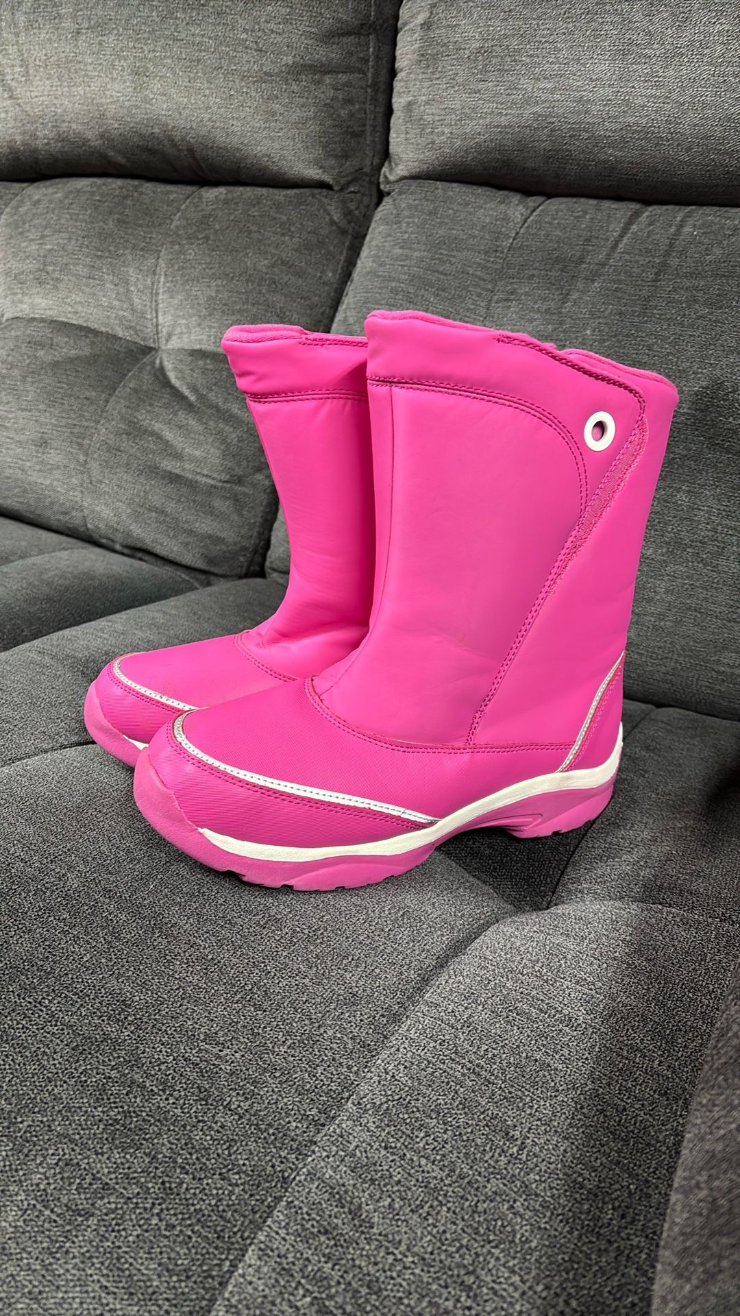 Fuchsia, Pink And White Women’s Winter Boots