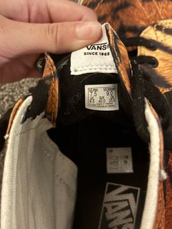 Tiger print vans