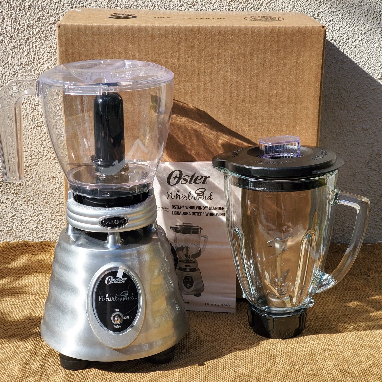 NEW Oster "Whrilwind" classic collection Blender with food chopper