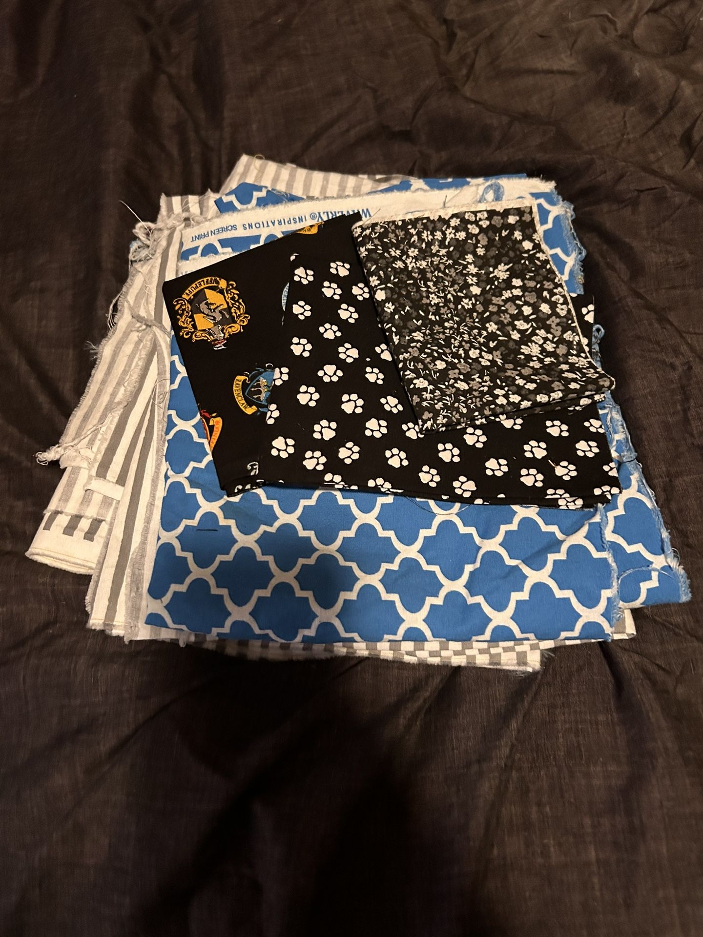 Assortment Of Fabric And Fat Quarters