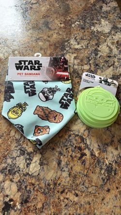 Star Wars Pet Bandana & Mandalorian Food Can Cover