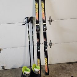 Skies, Boots, Poles And Bag