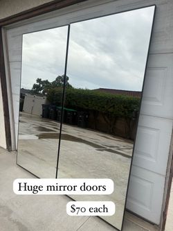 Large Mirrors with Black Frame